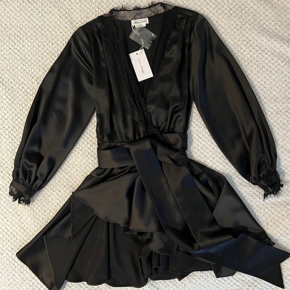 knee length dresses for ladies Lace Trim Mini Dress  Alicia DiMichele Boutique
